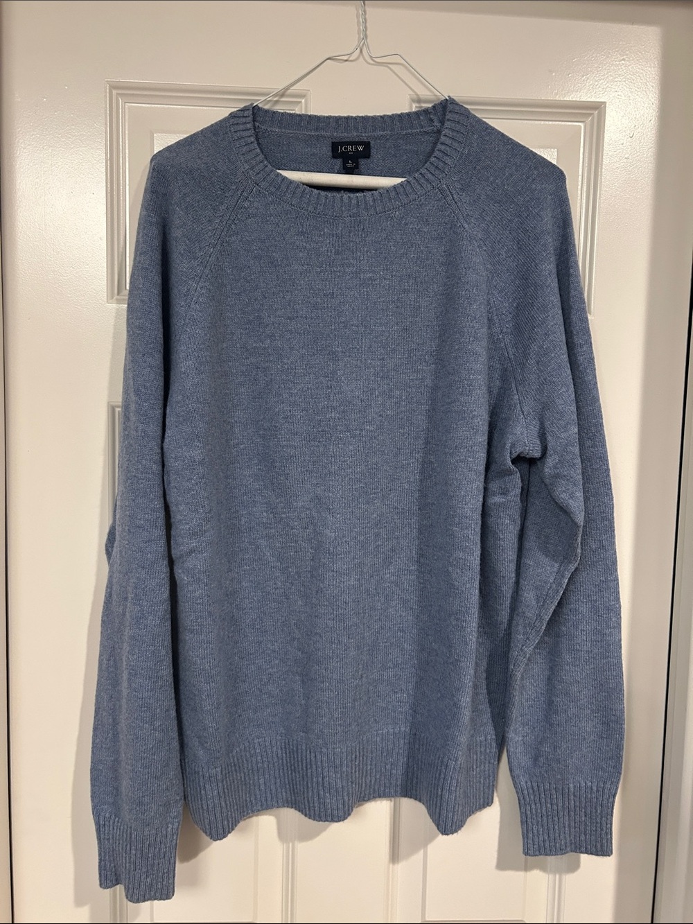 J. Crew Men's Crewneck Sweater in Light Blue